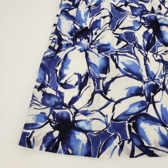 Banana Republic Floral A Line Skirt Sz 4 - Picture 3 of 8